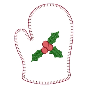 Luva de Natal (Aplique)