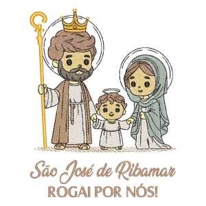 Matriz de bordado Sao Jose de Ribamar (Pontos Leves)