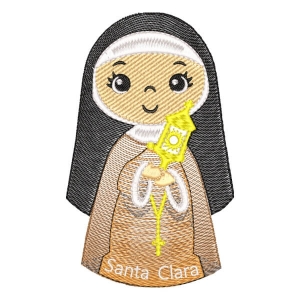 Matriz de bordado Santa Clara (Pontos Leves)
