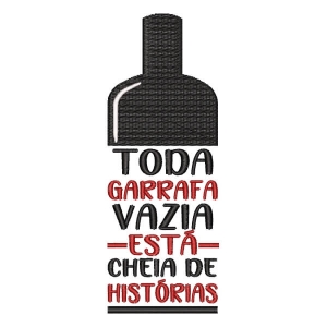 Matriz de bordado Mensagem de Vinho