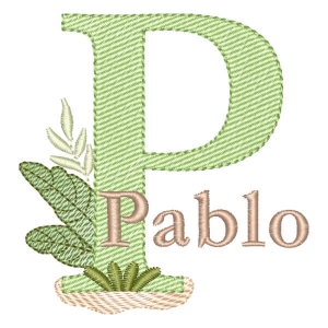 Alfabeto Safari com Nome Letra P (Pontos Leves)