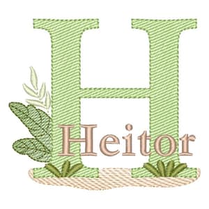 Alfabeto Safari com Nome Letra H (Pontos Leves)