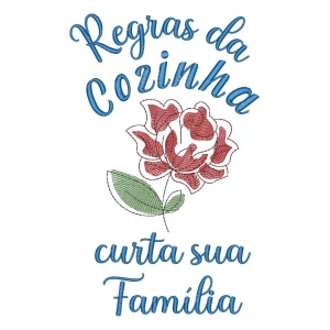 Regras da Cozinha Floral