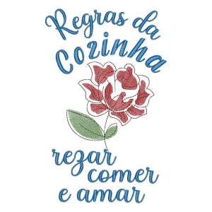 Regras da Cozinha Floral
