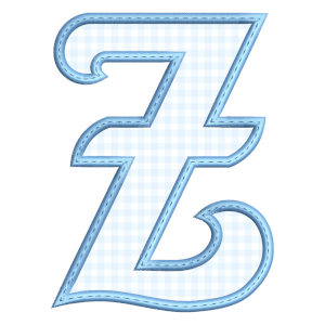 Matriz de bordado Monograma - Letra Z (Aplique)