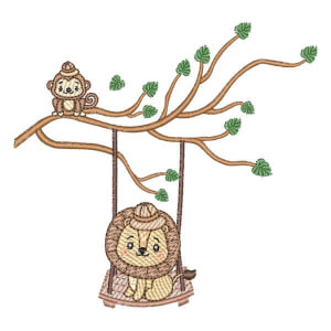 Leão e Macaco Safari (Pontos Leves)