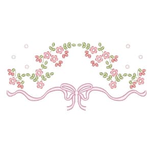 Arranjo Floral com Laço