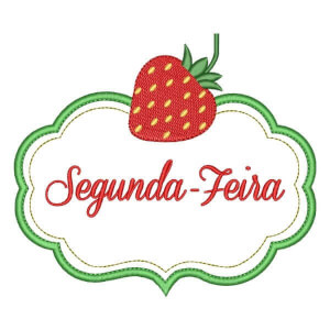 Matriz de bordado Semaninha de Frutas Segunda