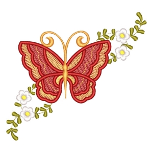 Arranjo Floral de Borboleta