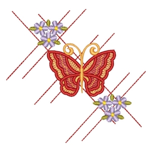 Arranjo Floral de Borboleta