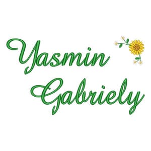 Floral margarida com nome composto