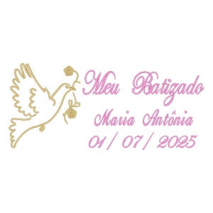 Matriz de bordado Meu Batizado - Menina