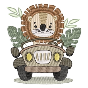 Leão safari no carro   ( Pontos Leves)