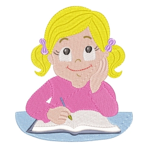Menina com Livro (Pontos Leves)