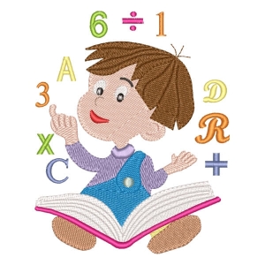 Menino com Livros (Pontos Leves)