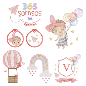 Pacote de Matrizes 365 Sorrisos Menina