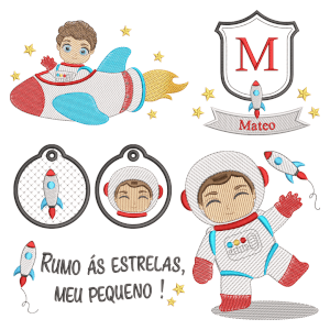 Pacote de Matrizes Menino Astronauta