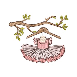 Matriz de bordado Roupinha De Ballet
