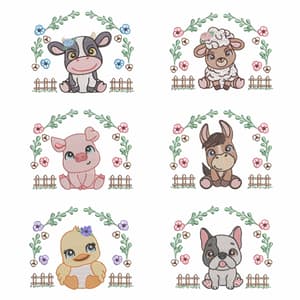Litlle Farm Frame (Quick Stich) Design Pack
