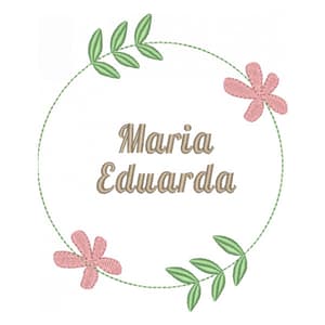 Moldura  Floral com Nome