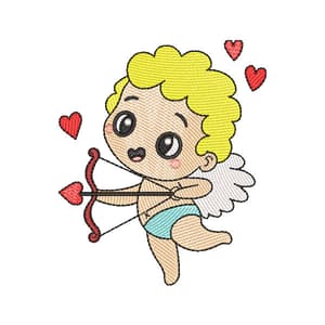 Cupid with Arrow (Quick Stitch) Embroidery Design