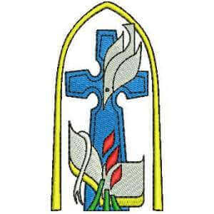 Church Embroidery Design