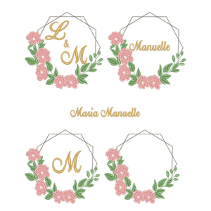 Pacote de Matrizes Moldura Floral
