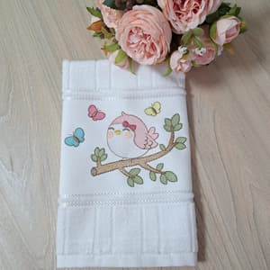 Little Bird with Butterflies (Quick Stitch) Embroidery Design