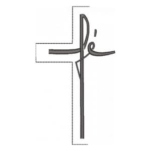 Matriz de bordado Crucifixo Fé