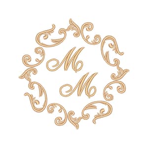  Iniciais em Moldura