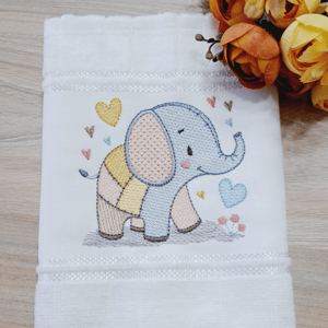 Elefante Patchwork (Pontos Leves)