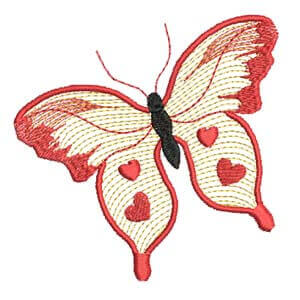Matriz de bordado borboleta 32