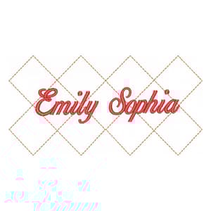 Bar Name Embroidery Design