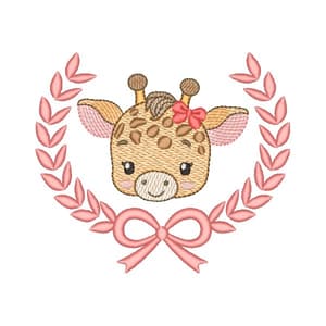 Girafinha na Moldura (Pontos Leves)