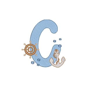 Letra C Fundo do Mar (Pontos Leves)