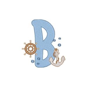 Letra B fundo do Mar (Pontos Leves)