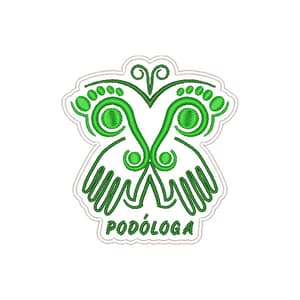 Matriz de bordado Podóloga - Patch