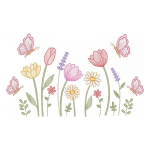 Jardim com Borboletas