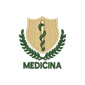 Matriz de bordado Matriz de bordado Logomarca Medicina