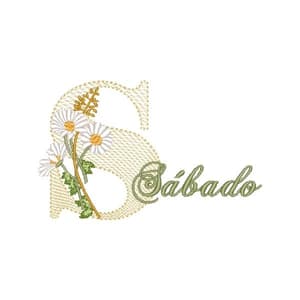Matriz de bordado Semaninha Sábado