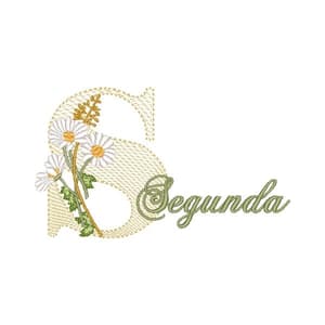 Matriz de bordado Semaninha Segunda-Feira