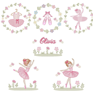 Ballerinas in the Garden Design Pack