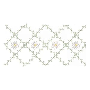 Floral Bar (Quick Stitch) Embroidery Design