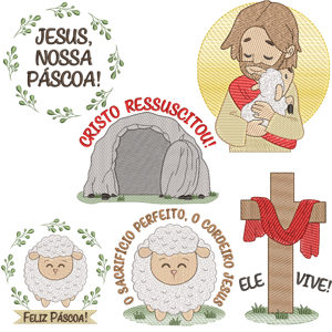 Pacote de Matrizes Páscoa Cristã (Pontos Leves)