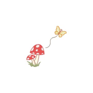 cogumelo e borboleta (Pontos Leves)