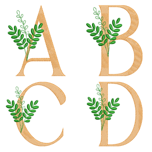  Alfabeto Encanto Botanico (Pontos Leves)