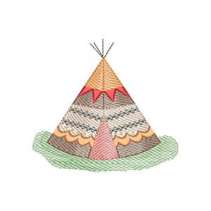 Matriz de bordado Cabana Oca do Índio (Pontes Leves)
