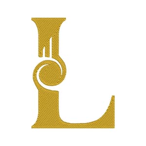 Letra L gold