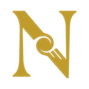 Letra N gold