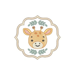 Girafinha na Moldura (Pontos Leves)